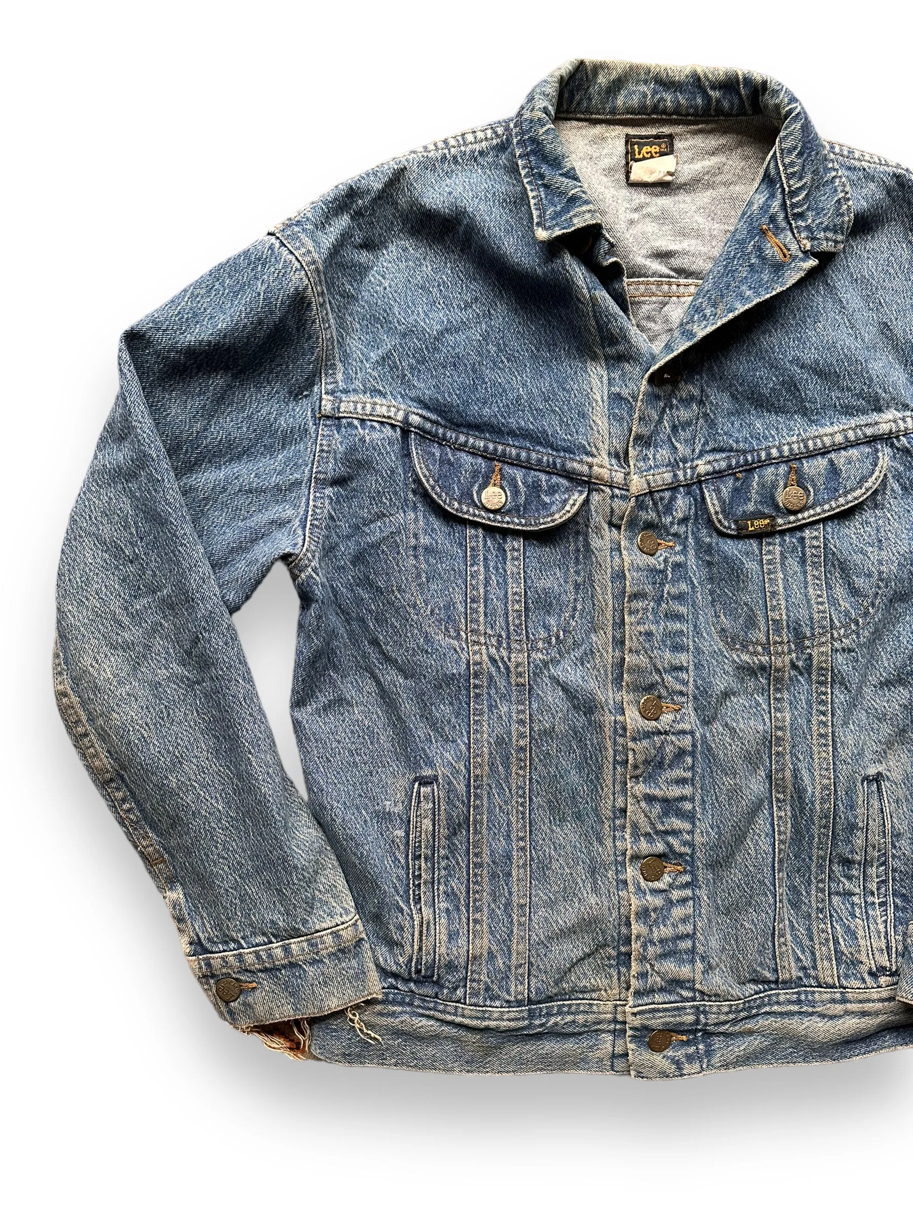 Vintage Lee 101-J Denim Jacket SZ XL | Vintage Denim Workwear Seattle | Seattle Vintage Denim