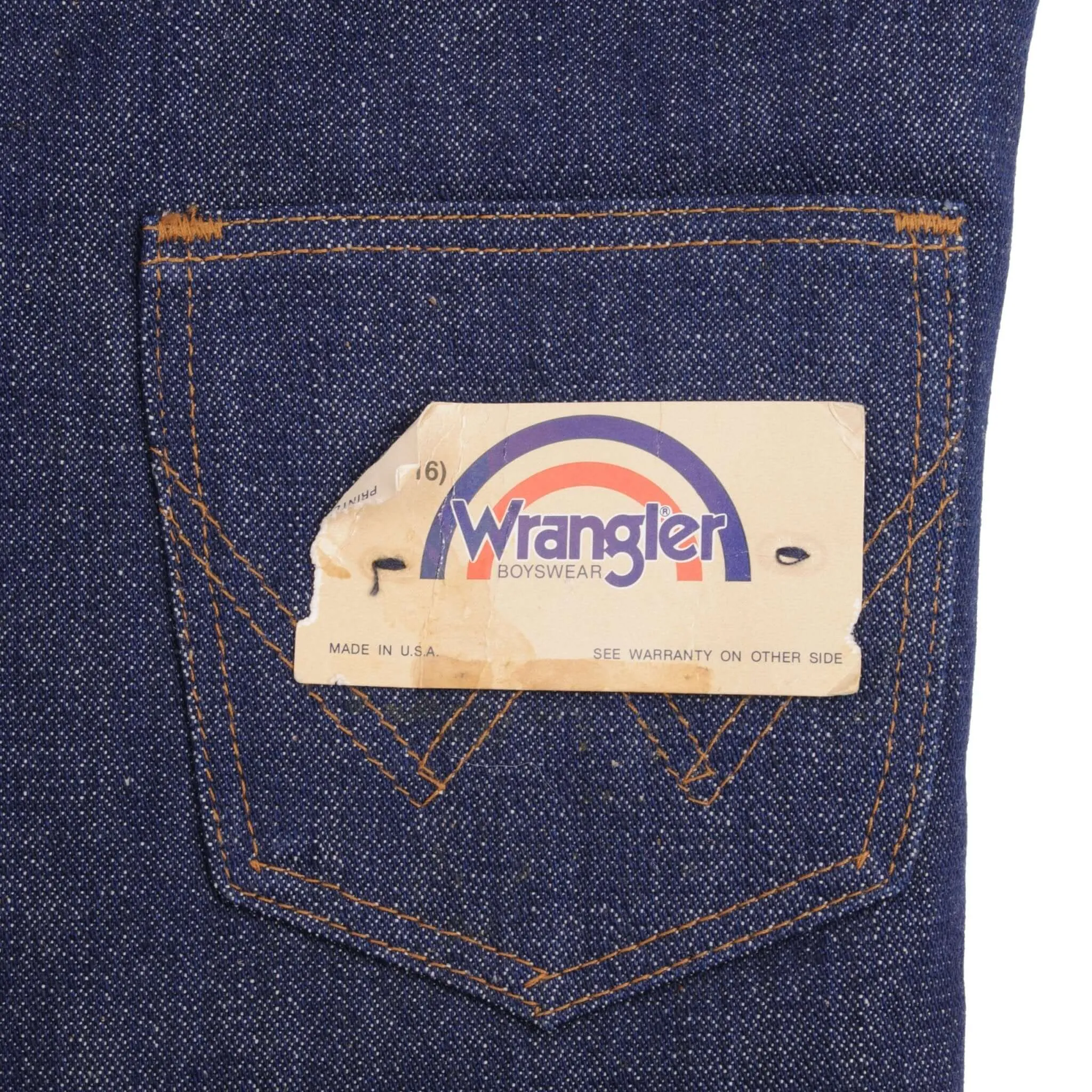 VINTAGE WRANGLER SHERPA VEST JACKET MEDIUM MADE USA DEADSTOCK 1970S