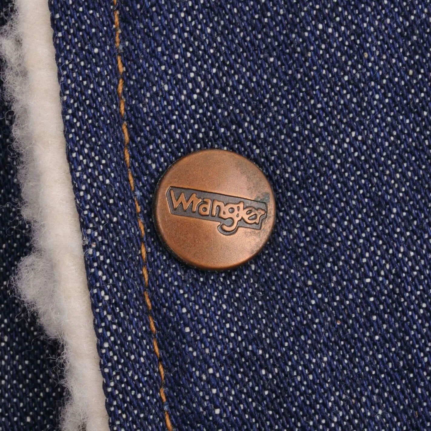 VINTAGE WRANGLER SHERPA VEST JACKET MEDIUM MADE USA DEADSTOCK 1970S