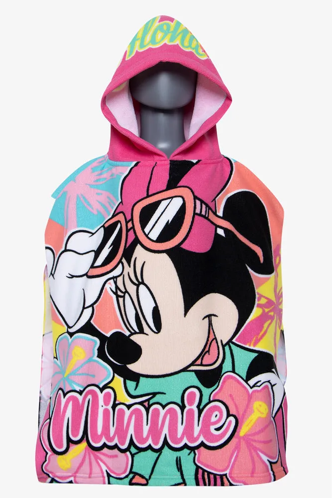 Wild Animals Girl Hooded Towel Pink