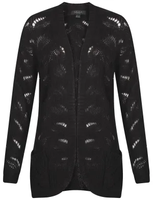 Womens Amara Reya Lilac Cardigan in black