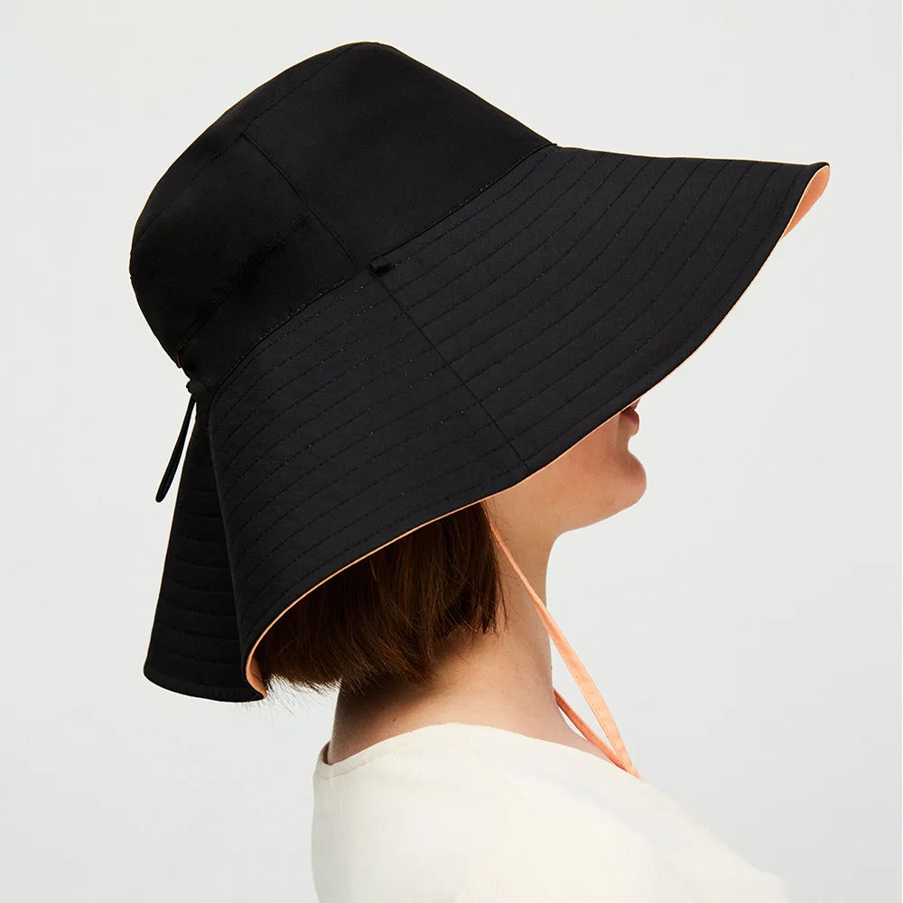 Women's Large Brim Bucket Hat Reversible Sun Cap UPF50  Waterproof