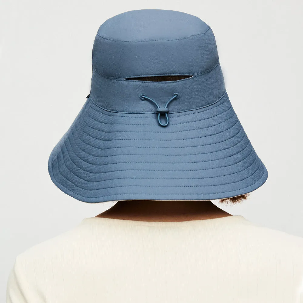 Women's Large Brim Bucket Hat Reversible Sun Cap UPF50  Waterproof