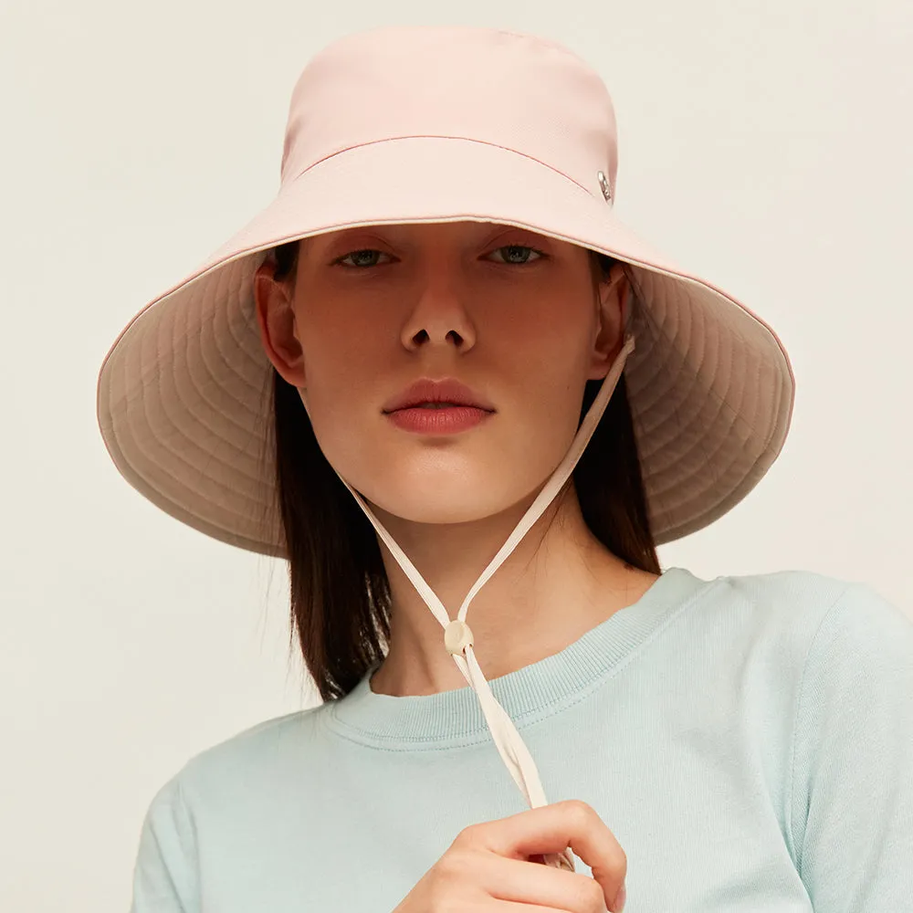 Women's Large Brim Bucket Hat Reversible Sun Cap UPF50  Waterproof