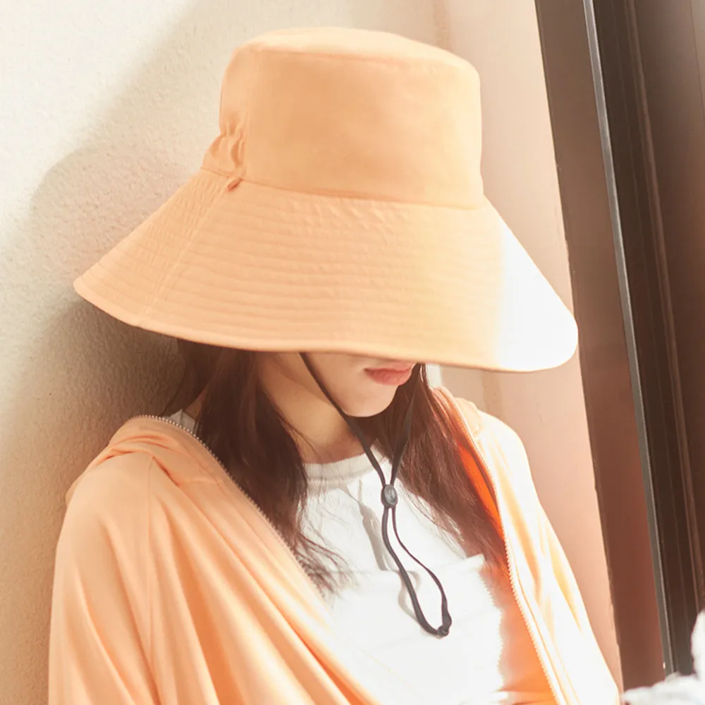 Women's Large Brim Bucket Hat Reversible Sun Cap UPF50  Waterproof