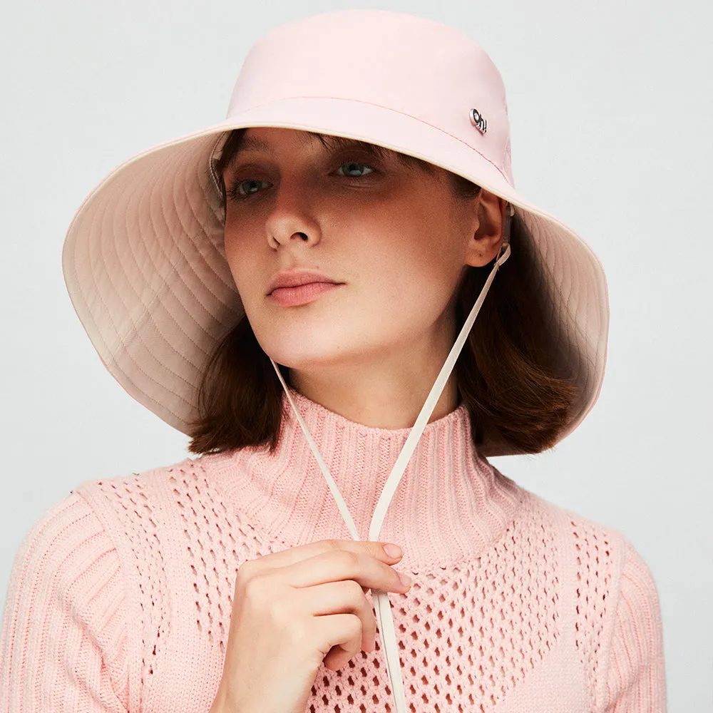 Women's Large Brim Bucket Hat Reversible Sun Cap UPF50  Waterproof