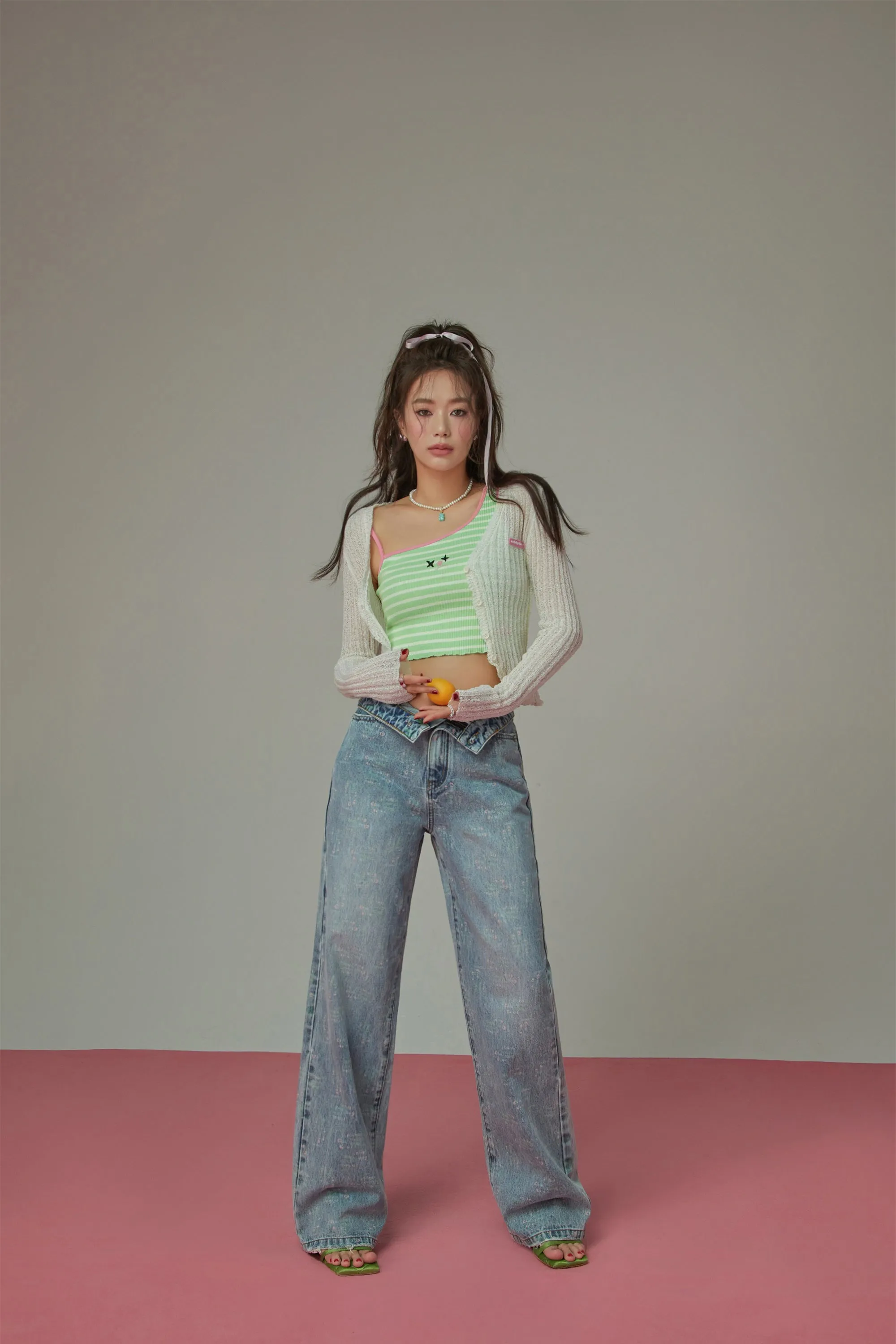 Words High Waisted Denim Jeans