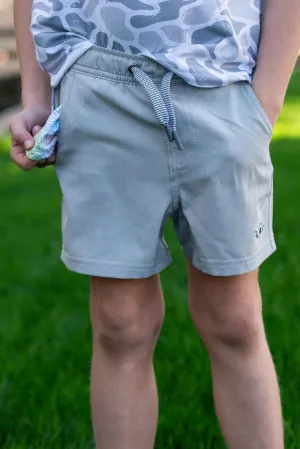 Youth Athletic Short - Light Grey