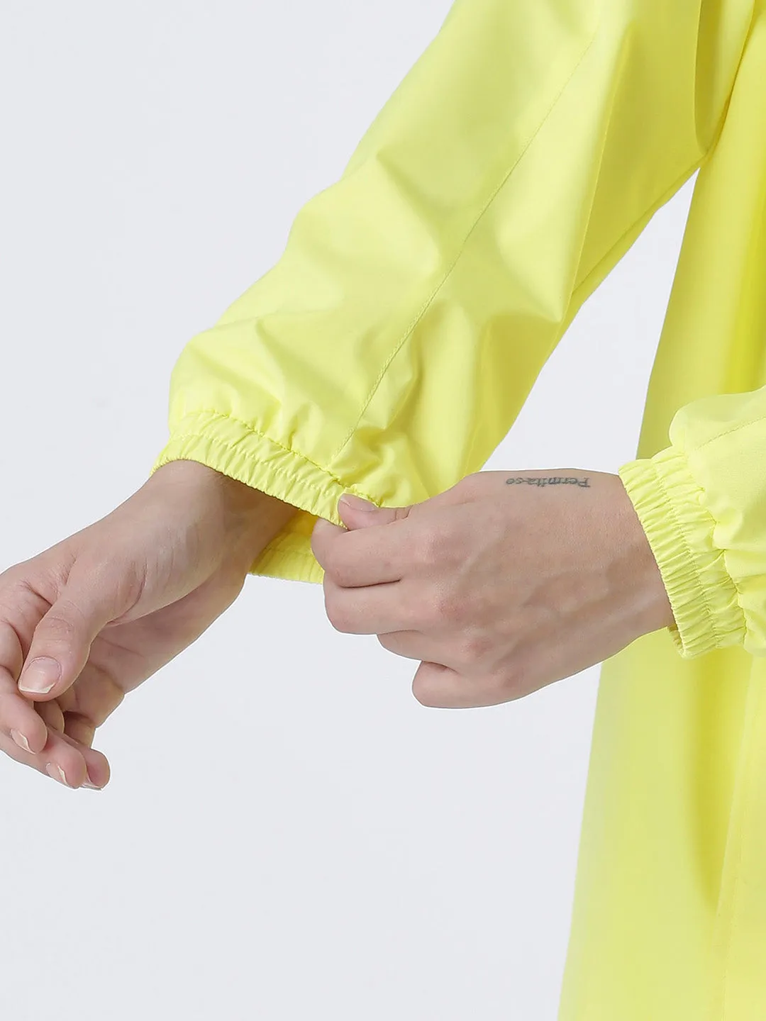 Zeel Unisex Neon Yellow Rain Jacket