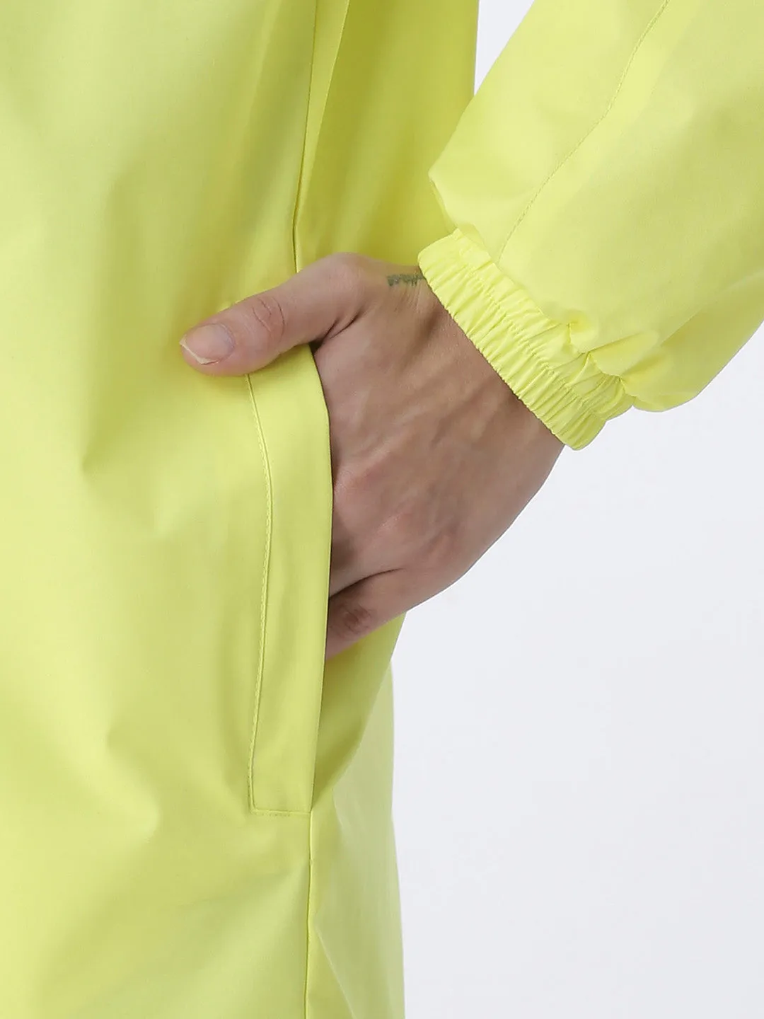 Zeel Unisex Neon Yellow Rain Jacket