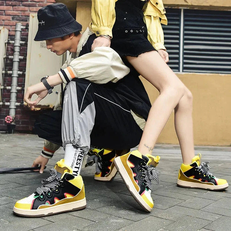 Zodie Wide Shoe Lacing UNISEX High Top Sneakers